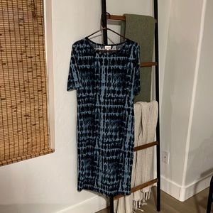 Knee Length Blue LuLa Roe Dress
